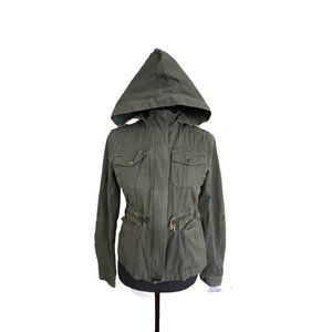 Chocolate Utility Jacket in Olive - Small